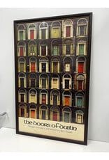 The Doors of Dublin, framed vintage poster