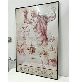 The Dept. of Drawings--Michelangelo at the Metropolitan Museum of Art, framed poster