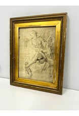 Studio per una Figura d Angelo by Joseph Natoire, framed vintage print