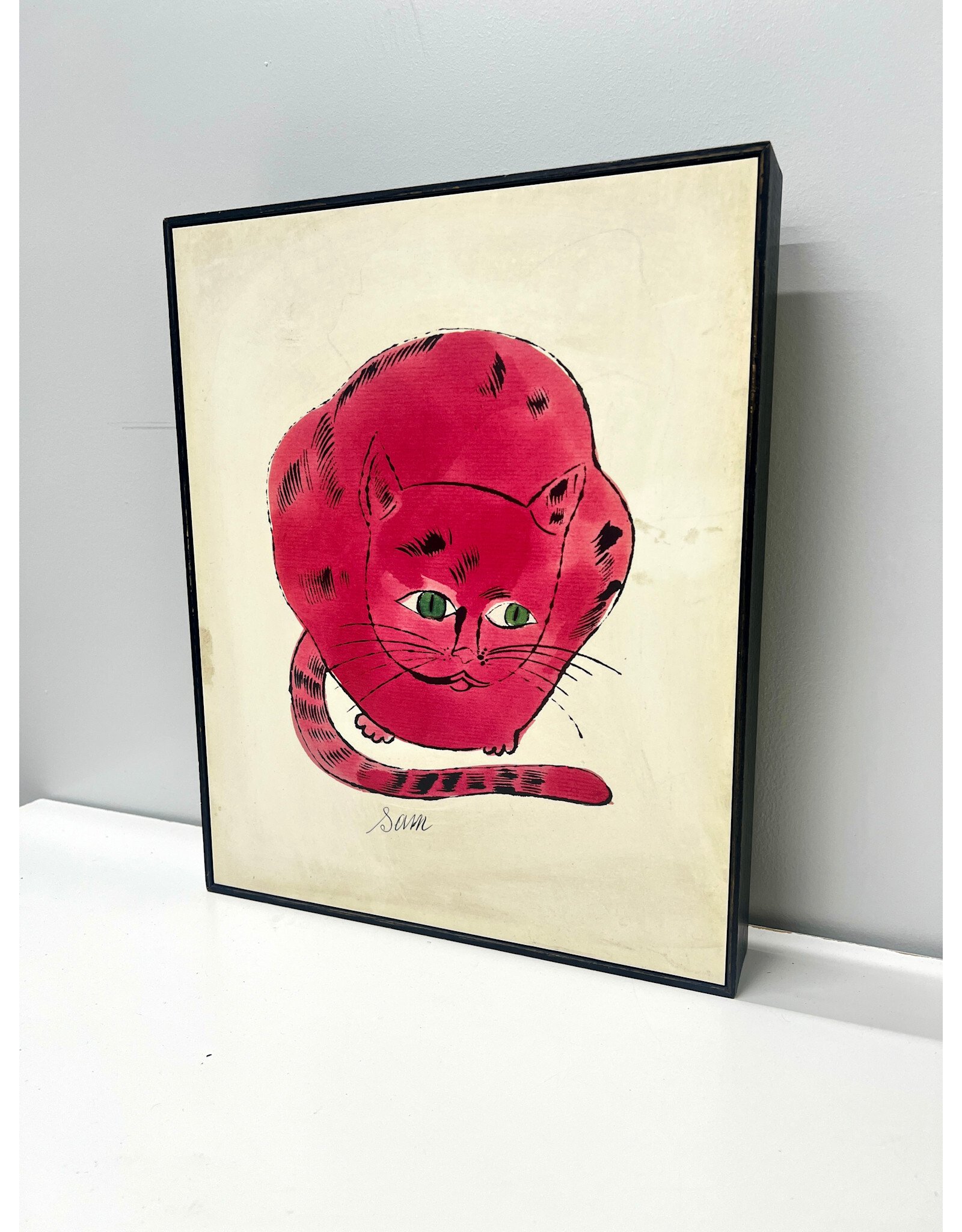 Sam by Andy Warhol, mounted print