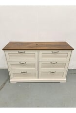Modern 6-Drawer Wood Farmhouse Chest of Drawers