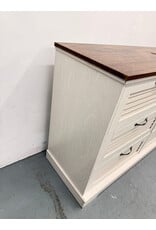 Modern 6-Drawer Wood Farmhouse Chest of Drawers