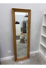 Full Body Wooden Mirror w Stand