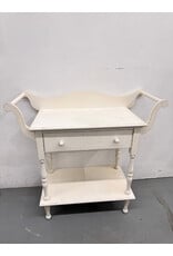 Wooden Distressed Washstand Table