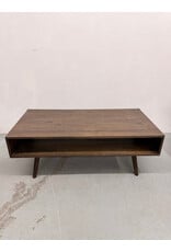 Mid-Century Modern Style Rectangular Wood Cocktail Table