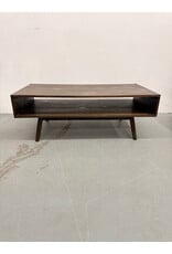Mid-Century Modern Style Rectangular Wood Cocktail Table