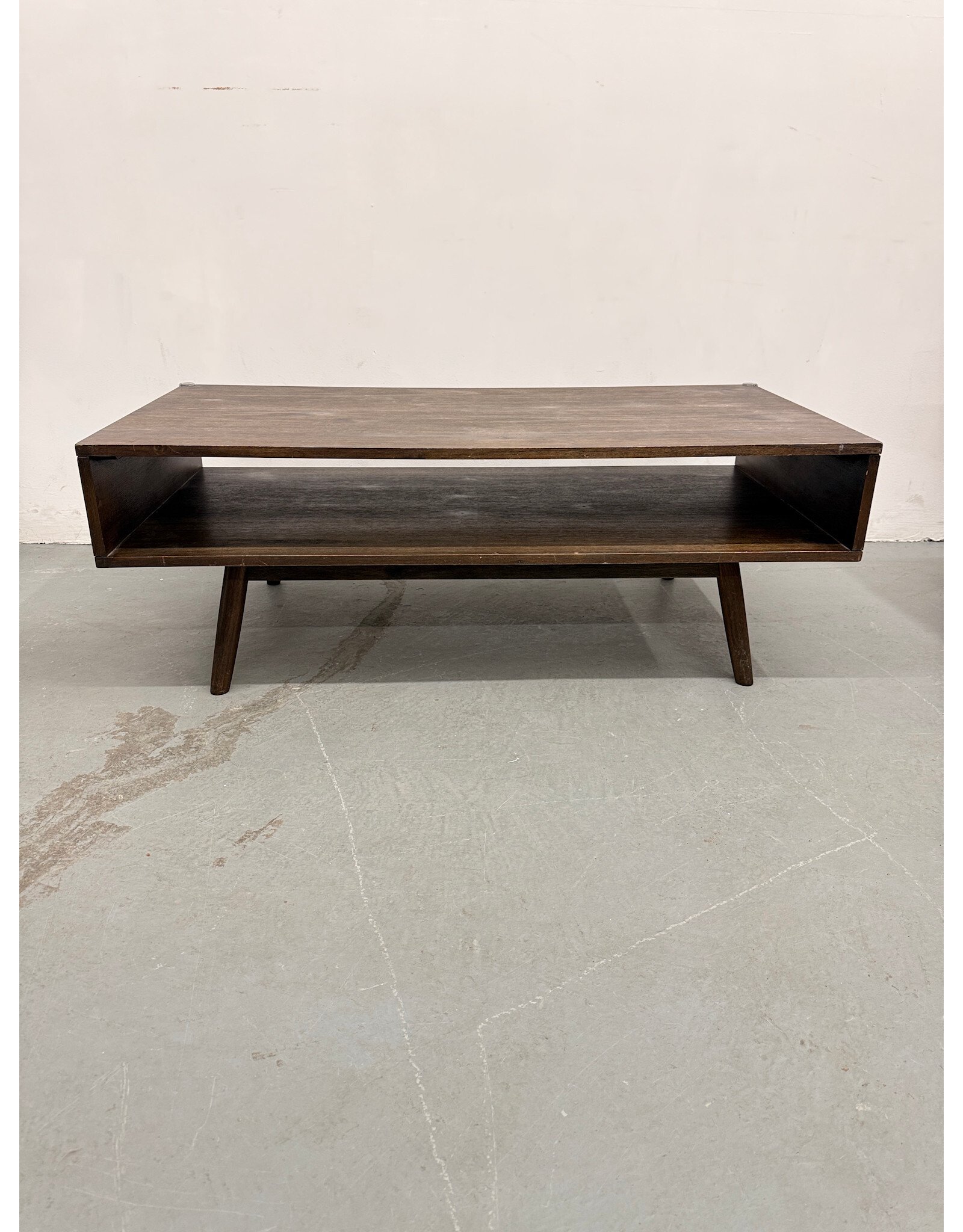 Mid-Century Modern Style Rectangular Wood Cocktail Table