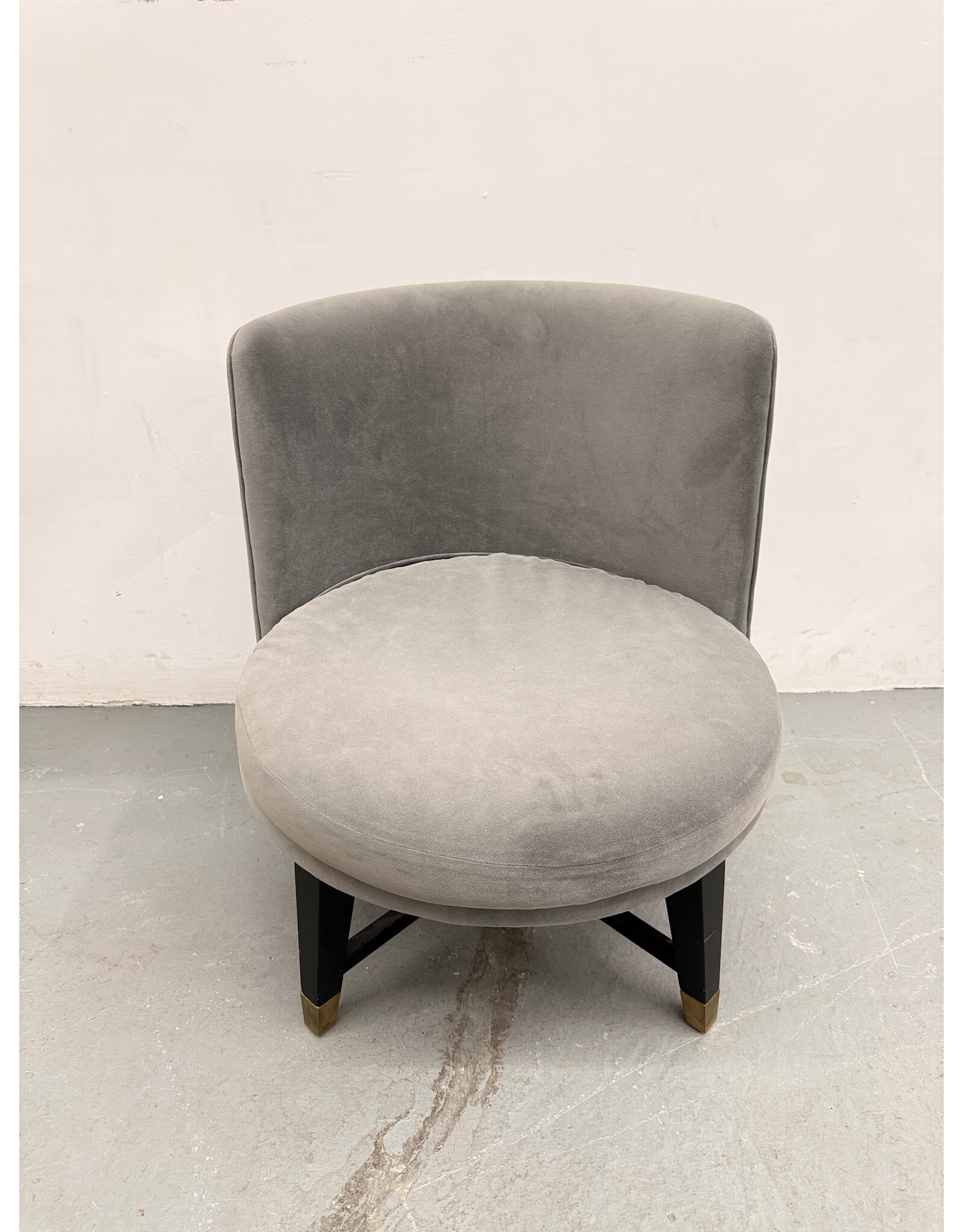 Swivel Gray Small Chair