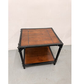 Wood and Metal Side Table