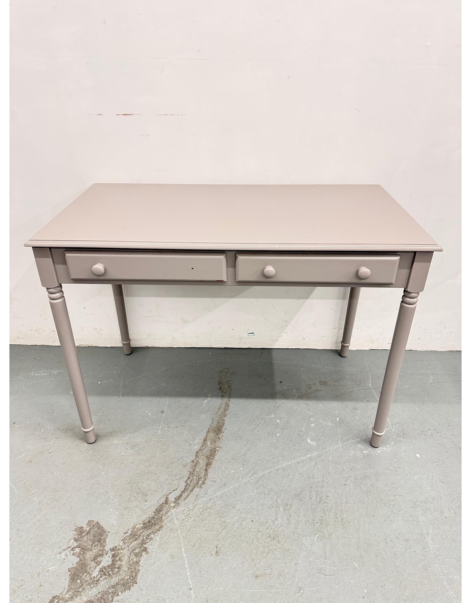 Gray 2-Drawer Desk