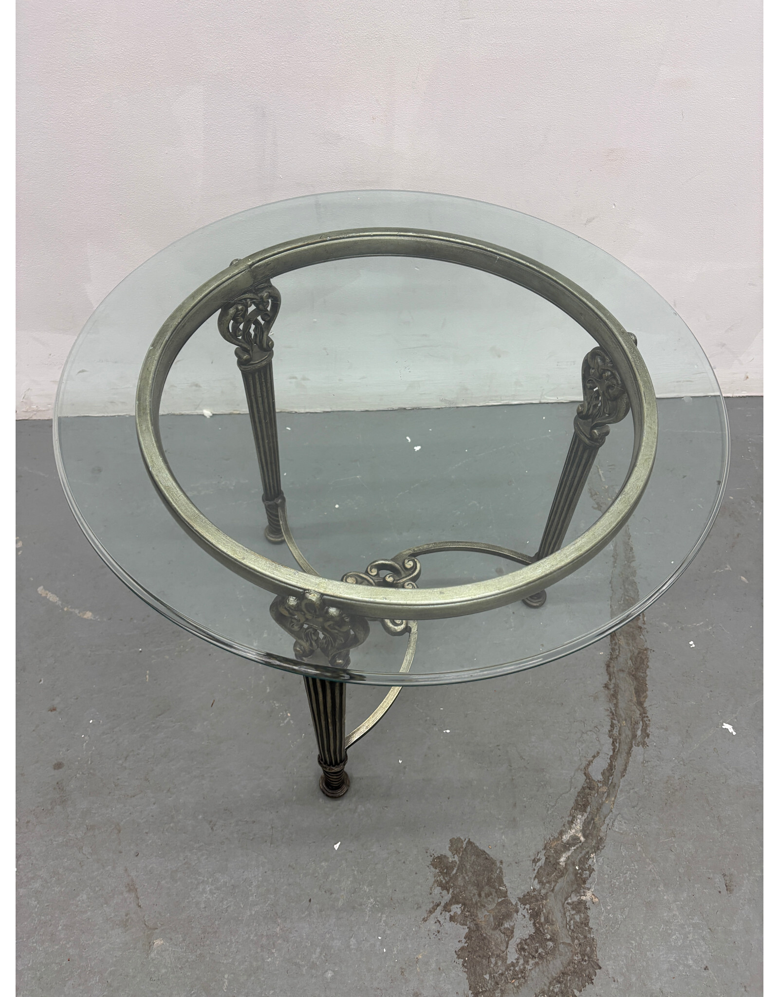 Round Glass Side Table
