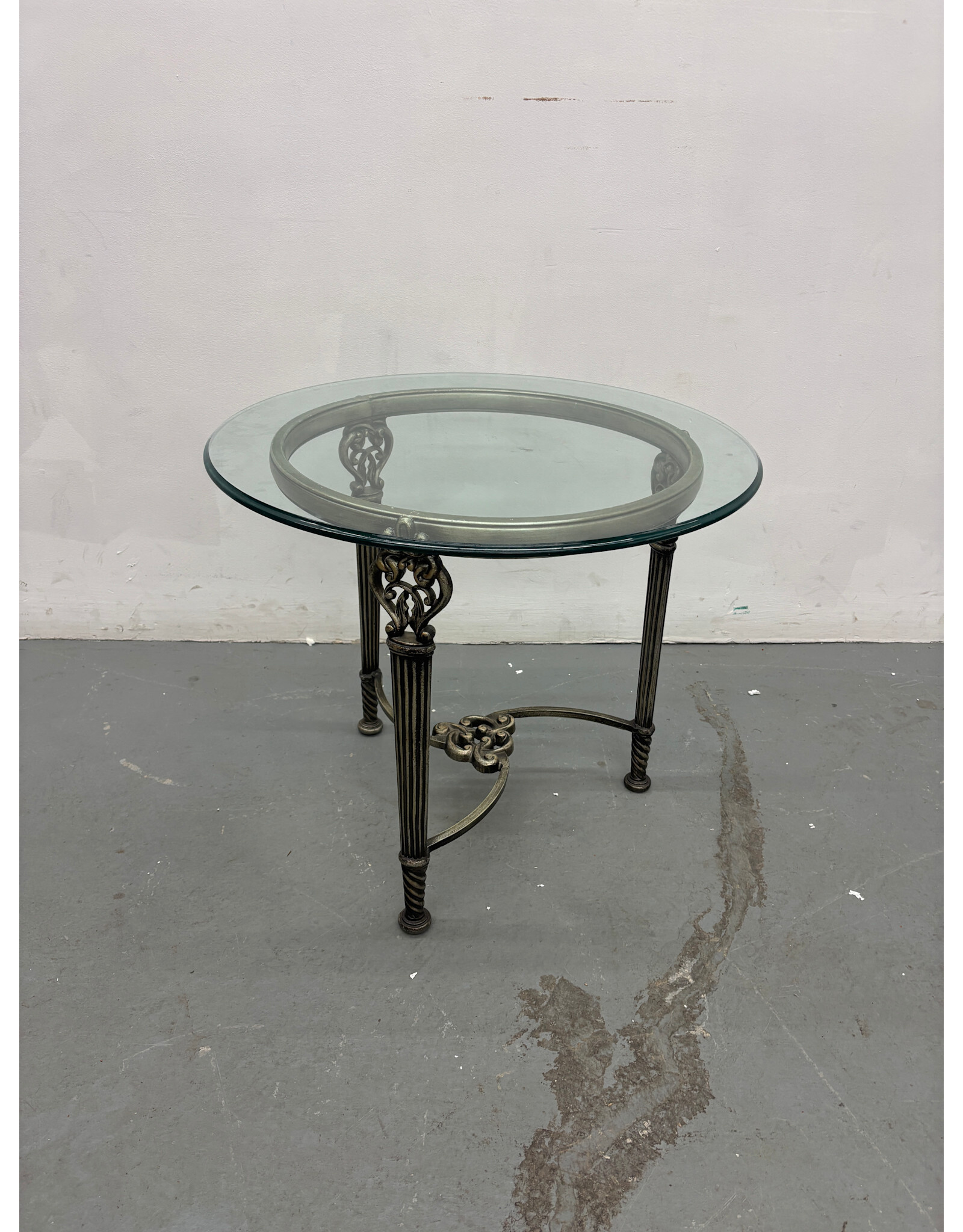 Round Glass Side Table