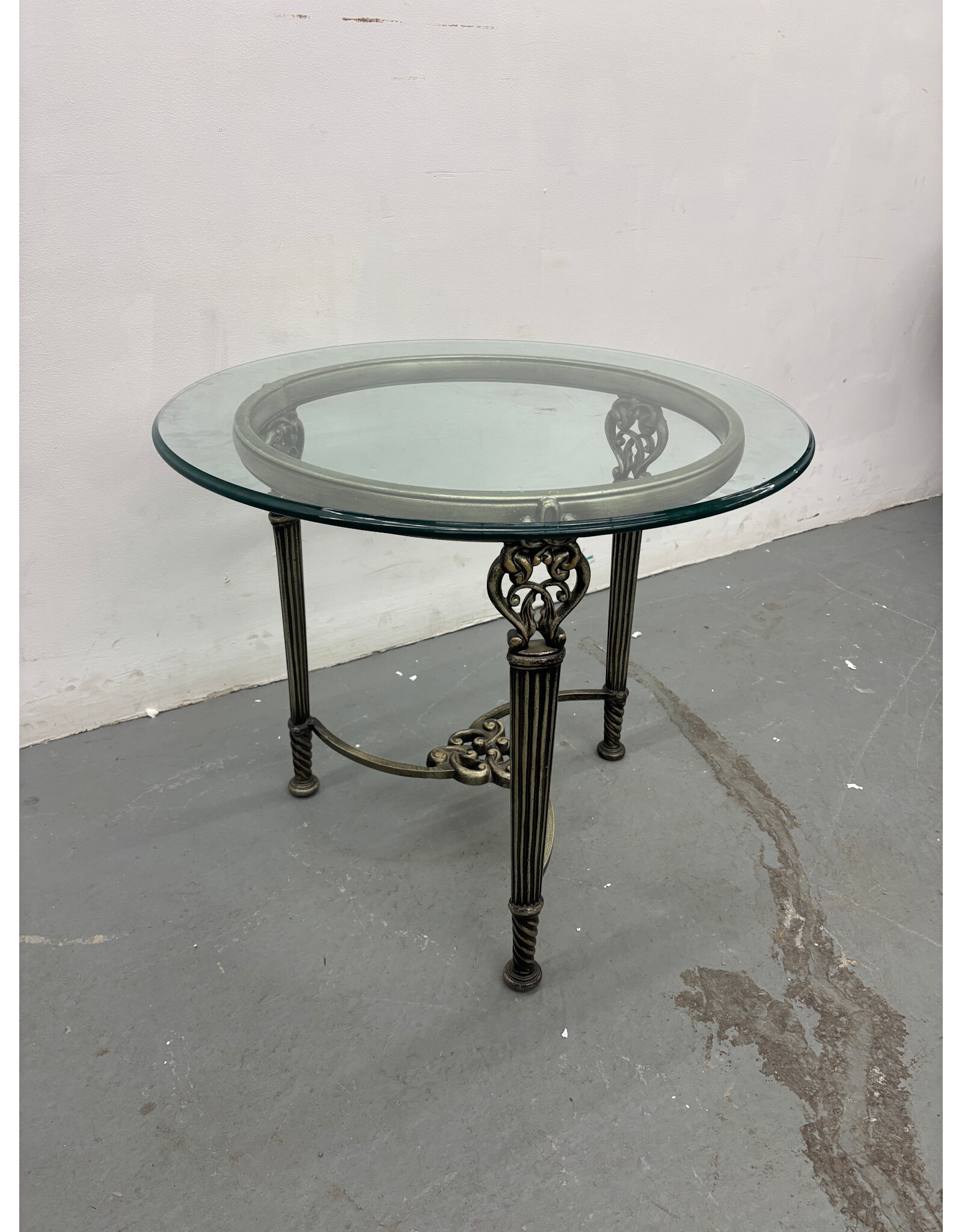 Round Glass Side Table