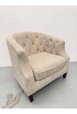 Upholstered Barrel Arm Chair