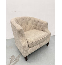 Upholstered Barrel Arm Chair