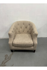 Upholstered Barrel Arm Chair