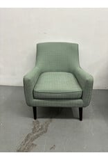 Swooped Upholstered Arm Chair