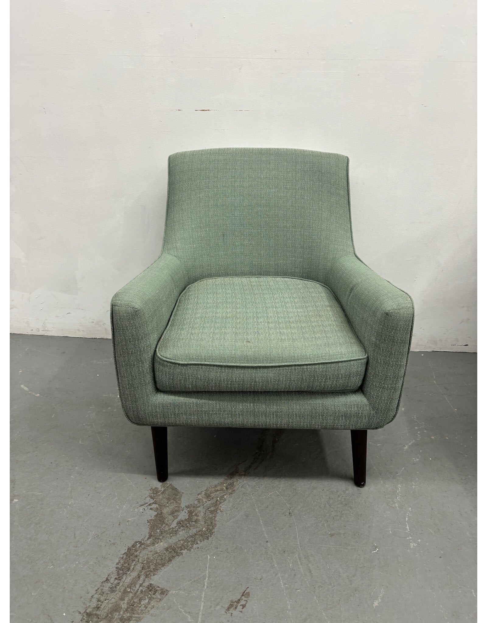 Swooped Upholstered Arm Chair