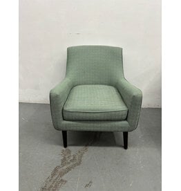 Swooped Upholstered Arm Chair