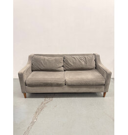 Gray Velvet Sofa