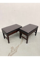 Upholstered wood piano bench