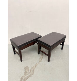 Upholstered wood piano bench