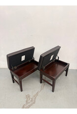 Upholstered wood piano bench