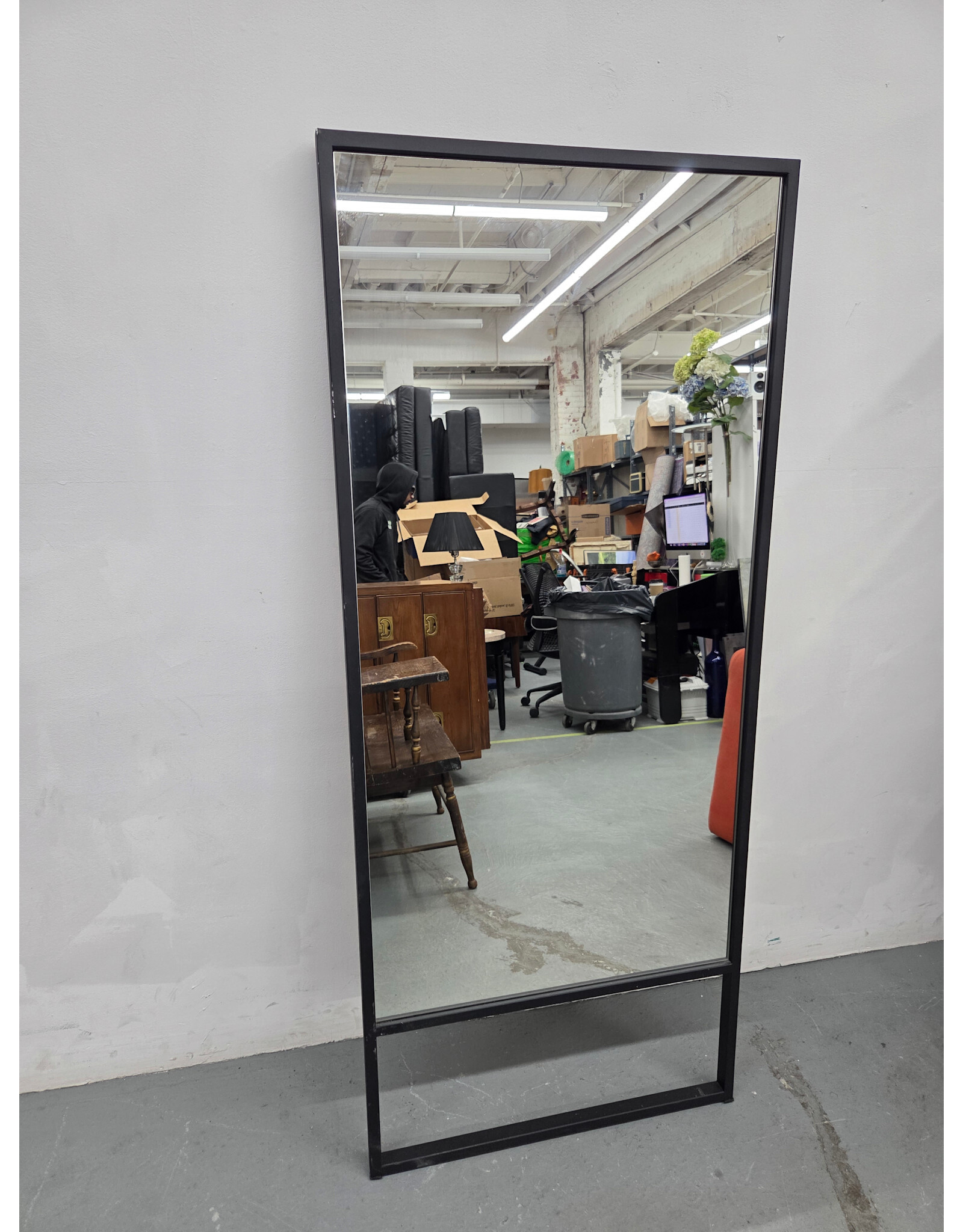 Black Metal Frame Full Length Mirror