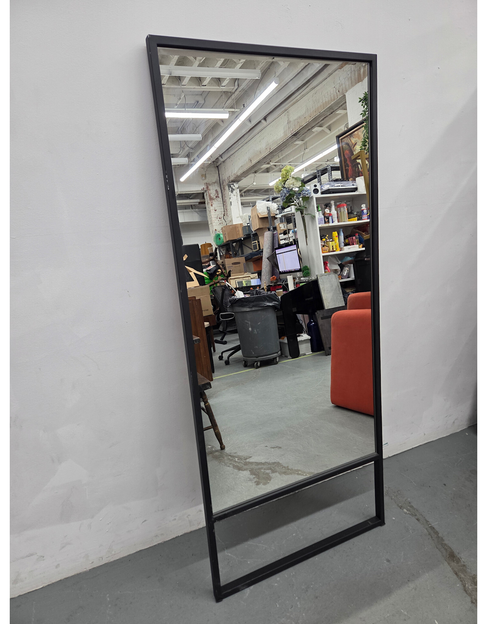 Black Metal Frame Full Length Mirror