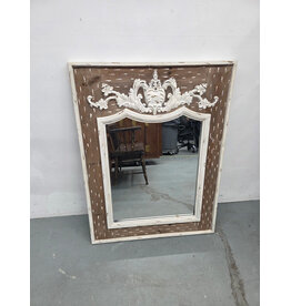 Brown Wood Rustic Wall Mirror