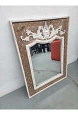 Brown Wood Rustic Wall Mirror