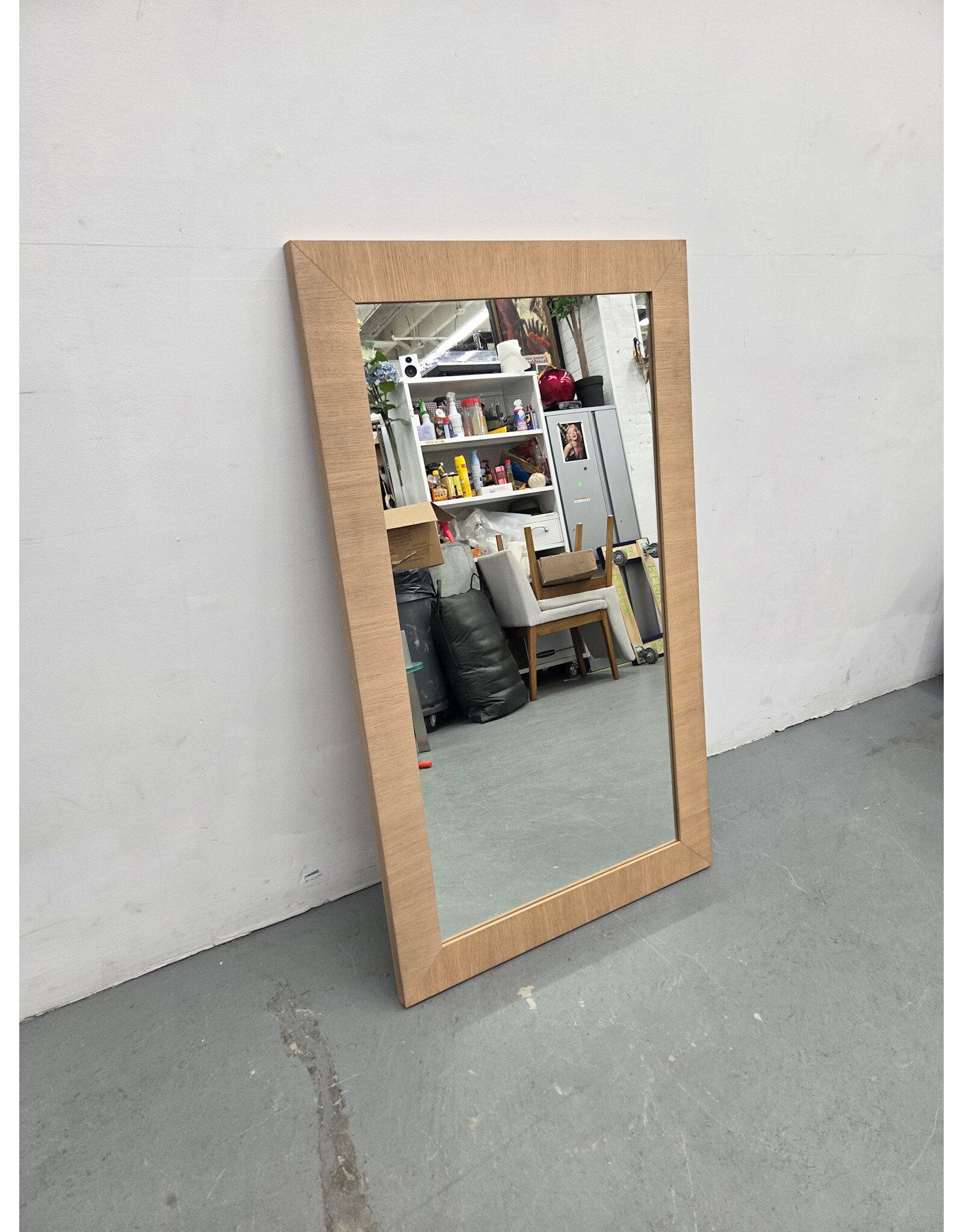 Modern Wooden Frame Hanging Mirror