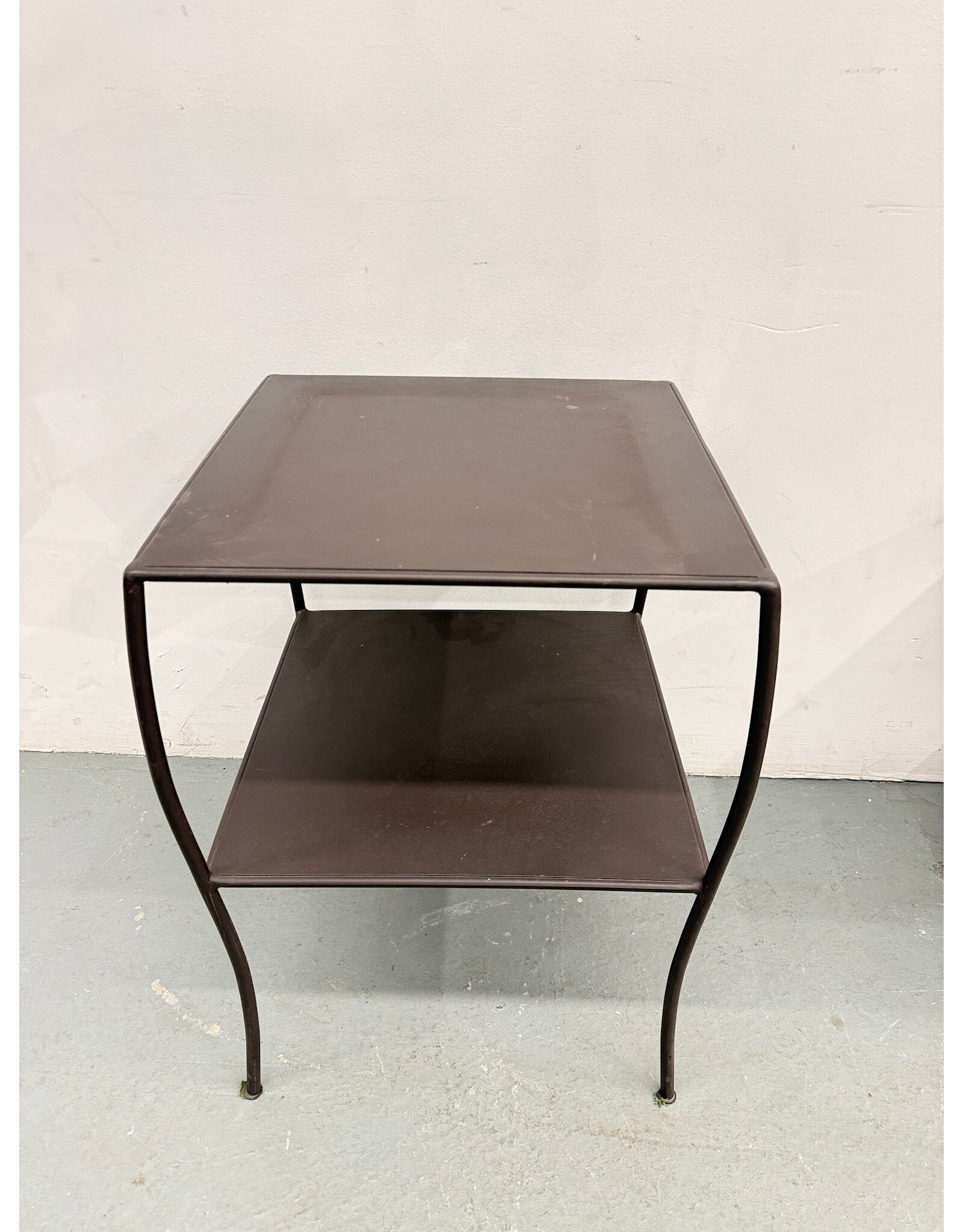 Metal 2-Tier Side Table