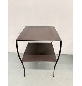 Metal 2-Tier Side Table