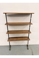 4-Tier Industrial Pipe Bookshelf