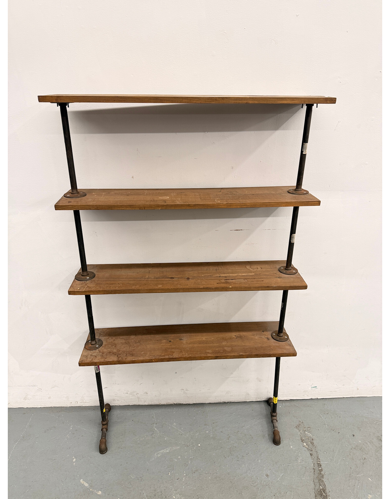4-Tier Industrial Pipe Bookshelf
