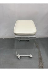 Mid Century Modern Vintage Lucite Vanity Stool
