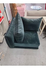 Green Velvet Corner Seat