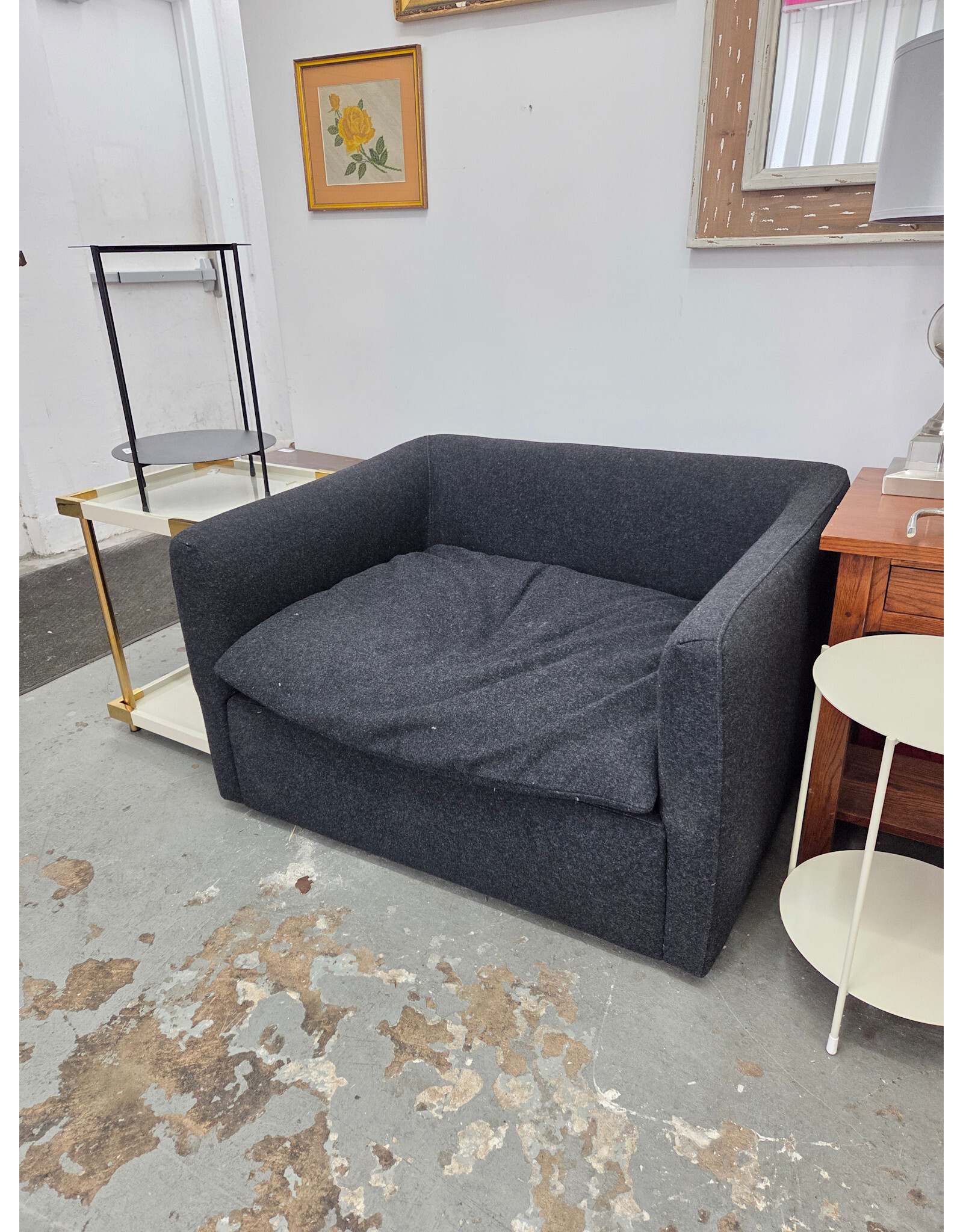 Charcoal Low Armchair