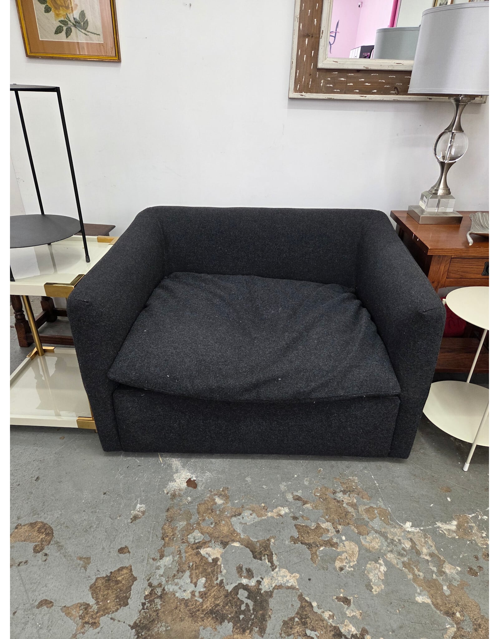 Charcoal Low Armchair