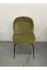 Modern Olive Green Velvet Dining Chair
