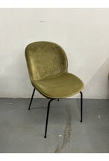 Modern Olive Green Velvet Dining Chair