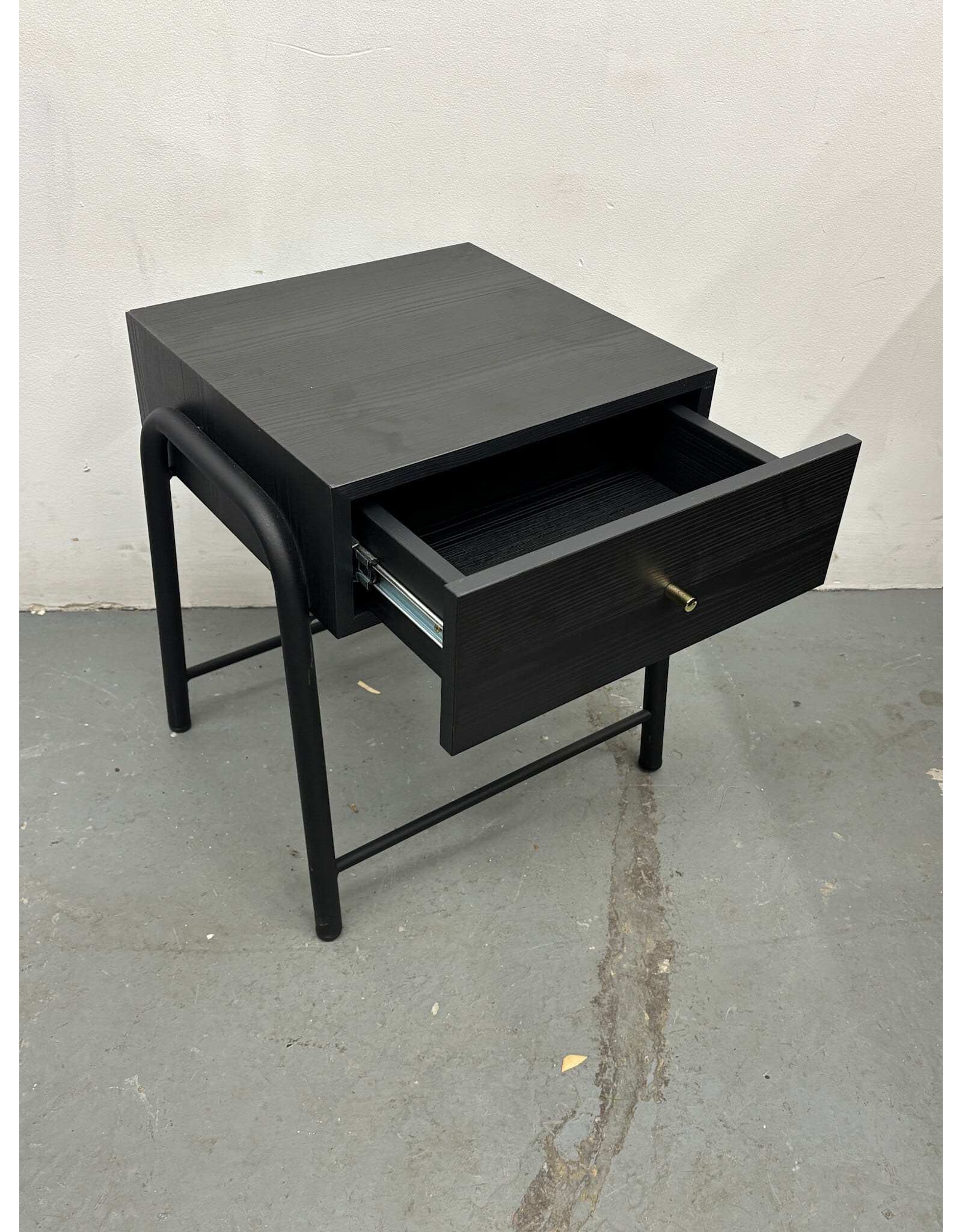 Sleek Black Modern Nightstand