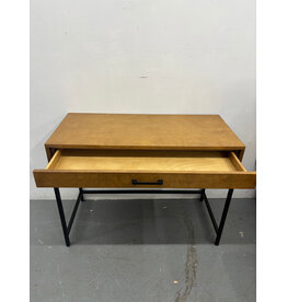 Modern Storage Desk w Chestnut Finish