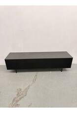 BlueGround Modern Black Low Tv Media Stand