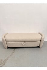 Danianna Boucle Entryway Bench with Storage