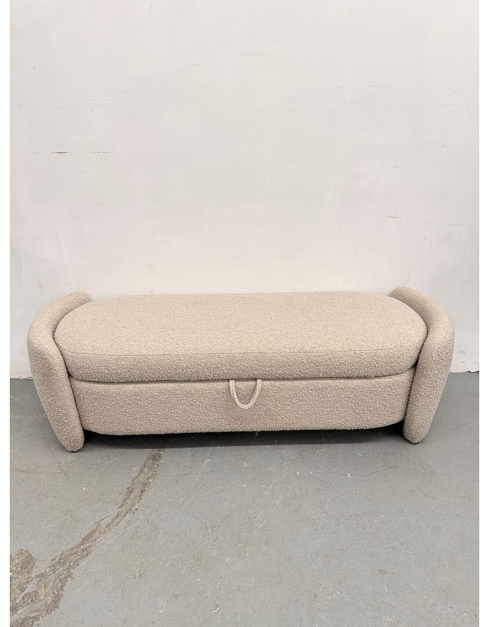 Danianna Boucle Entryway Bench with Storage