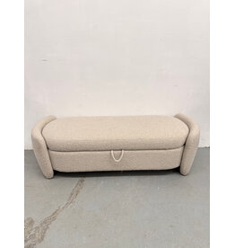 Danianna Boucle Entryway Bench with Storage