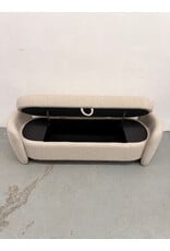 Danianna Boucle Entryway Bench with Storage