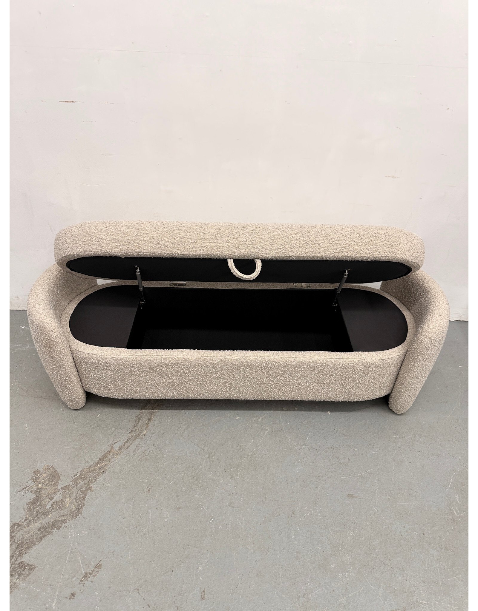 Danianna Boucle Entryway Bench with Storage